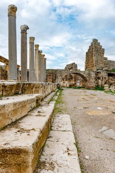 Αττάλεια Τουρκία Φεβρουαρίου 2018 Perge Ancient City Αττάλεια Τουρκία Perge — Φωτογραφία Αρχείου