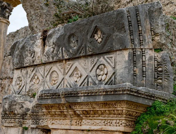 Αττάλεια Τουρκία Φεβρουαρίου 2018 Perge Ancient City Αττάλεια Τουρκία — Φωτογραφία Αρχείου