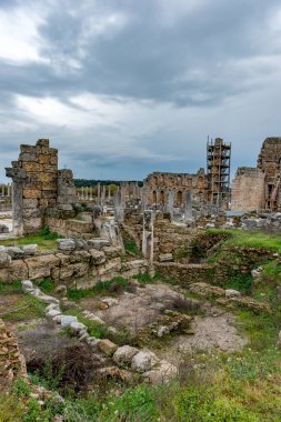 Antalya, hindi. Şubat 04, 2018. Perge Antik Kenti, Antalya - Türkiye.