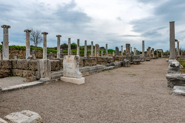 Antalya Turquía Febrero 2018 Perge Ancient City Antalya Turquía —  Fotos de Stock