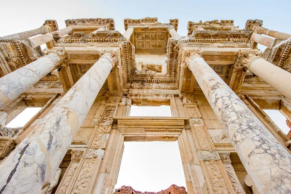 Selçuk Zmir Türkiye Aralık 2017 Celsus Kütüphanesi Zmir Selcuk Kentindeki — Stok fotoğraf