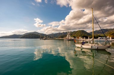 Gocek, Mugla - Türkiye. 27 Aralık 2017. Gocek 'te güzel bir gün, Mugla - Türkiye.