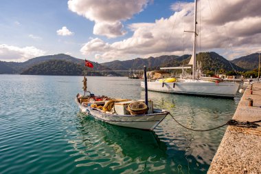Gocek, Mugla - Türkiye. 27 Aralık 2017. Gocek 'te güzel bir gün, Mugla - Türkiye.
