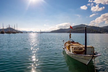 Gocek, Mugla - Türkiye. 27 Aralık 2017. Gocek 'te güzel bir gün, Mugla - Türkiye.