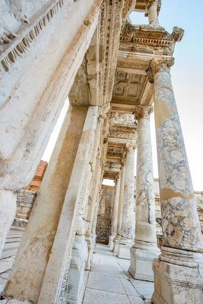 Selcuk Izmir Türkei Dezember 2017 Celsus Bibliothek Die Antike Stadt — Stockfoto