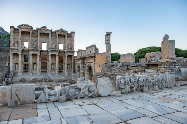 Selcuk Izmir Turquía Diciembre 2017 Biblioteca Celsus Antigua Ciudad Éfeso — Foto de Stock