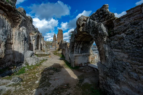 Antalya Turchia Febbraio 2018 Perge Ancient City Antalya Turchia — Foto Stock