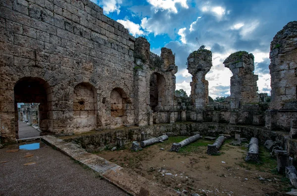 Antalya Die Türkei Februar 2018 Perge Antike Stadt Antalya Türkei — Stockfoto