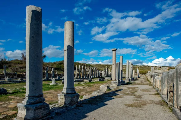 Antalya Turkije Februari 2018 Perge Ancient City Antalya Turkije — Stockfoto