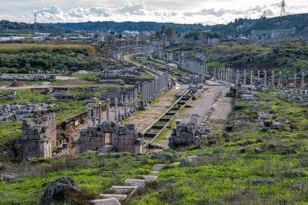 Antalya Hindi Şubat 2018 Perge Antik Kenti Antalya Türkiye — Stok fotoğraf