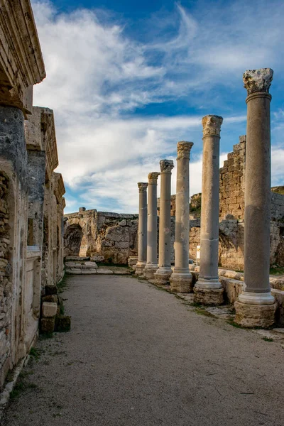 Antalya Turchia Febbraio 2018 Perge Ancient City Antalya Turchia — Foto Stock