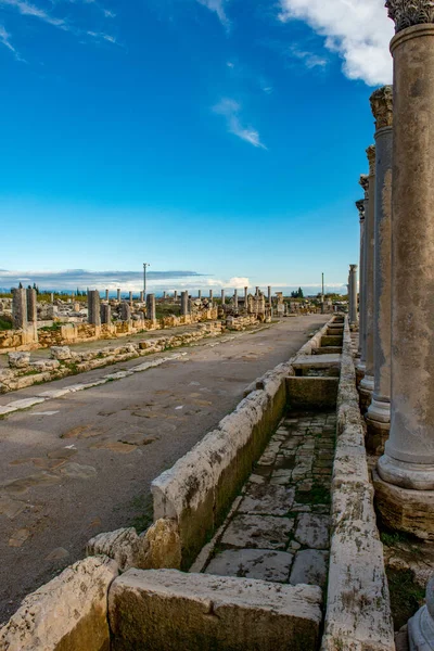 Antalya Turchia Febbraio 2018 Perge Ancient City Antalya Turchia — Foto Stock