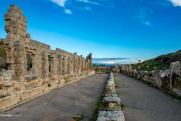 Antalya Törökország 2018 Február Perge Ókori Város Antalya Törökország — Stock Fotó