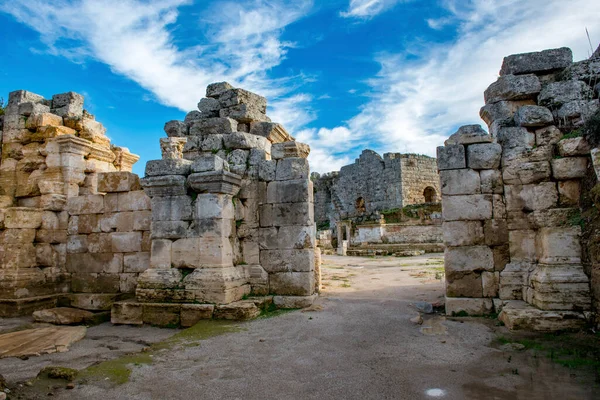 Antalya Törökország 2018 Február Perge Ókori Város Antalya Törökország — Stock Fotó