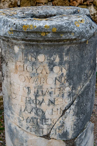 Antalya Turquia Fevereiro 2018 Perge Ancient City Antalya Turquia — Fotografia de Stock