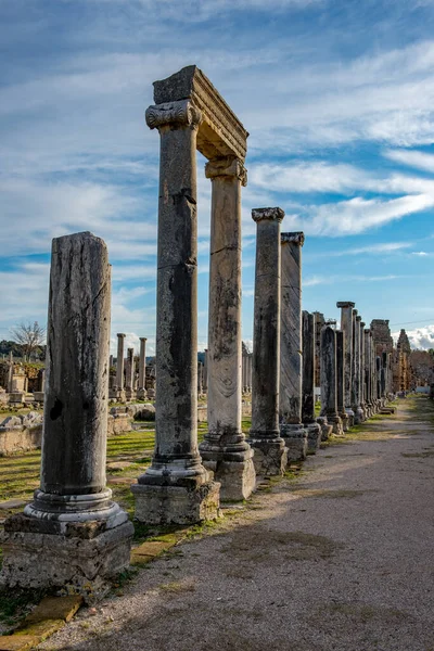 Antalya Turkije Februari 2018 Perge Ancient City Antalya Turkije — Stockfoto