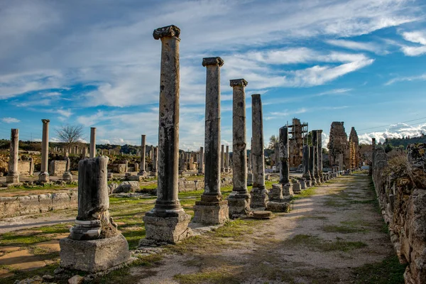 Antalya Turquía Febrero 2018 Perge Ancient City Antalya Turquía —  Fotos de Stock