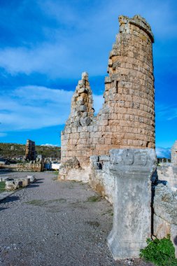 Antalya, hindi. Şubat 04, 2018. Perge Antik Kenti, Antalya - Türkiye.