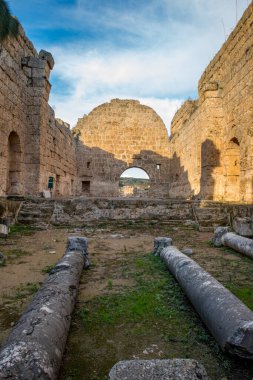 Antalya, hindi. Şubat 04, 2018. Perge Antik Kenti, Antalya - Türkiye.