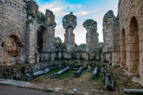 Antalya Törökország 2018 Február Perge Ókori Város Antalya Törökország — Stock Fotó