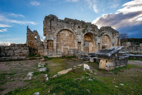 Antalya Turquía Febrero 2018 Perge Ancient City Antalya Turquía —  Fotos de Stock