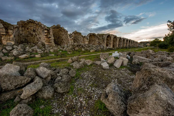 Antalya Turquía Febrero 2018 Perge Ancient City Antalya Turquía — Foto de Stock