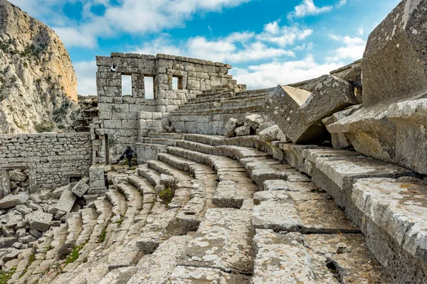 Antalya Turkije December 2017 Het Amfitheater Termessos Ancient City Antalya — Stockfoto