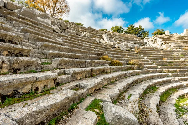 Antalya Turquia Dezembro 2017 Anfiteatro Termessos Cidade Antiga Antalya Turquia — Fotografia de Stock