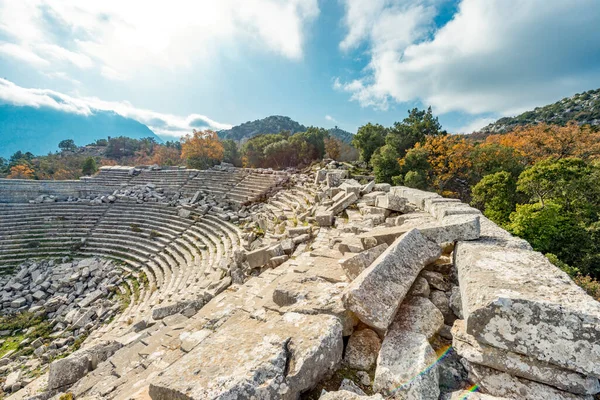 Antalya Turkey December 2017 Amphitheatre Termessos Ancient City Antalya Turkey — Stock Photo, Image