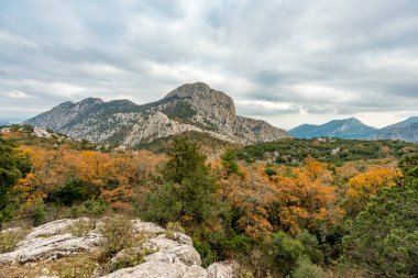 Antalya, hindi. 21 Aralık 2017. Antalya 'nın Termessos Antik Kenti' ndeki amfi tiyatro - Türkiye. Termessos, Antalya 'nın 30 km kuzeybatısındaki bu yükselen dağ zirveleri, Türkiye' nin başlıca ilgi alanlarından biri.,