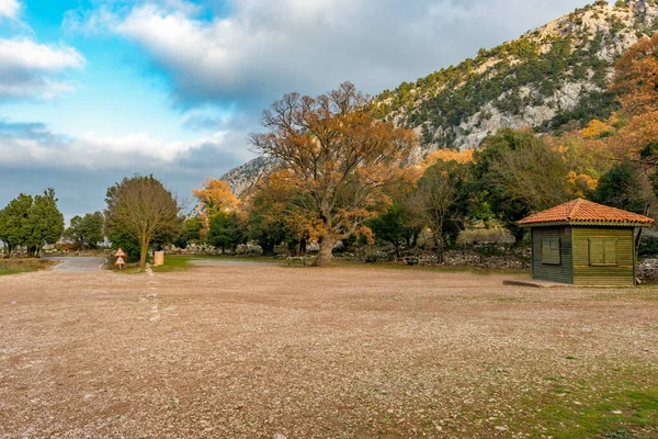 Antalya Turquia Dezembro 2017 Anfiteatro Termessos Cidade Antiga Antalya Turquia — Fotografia de Stock