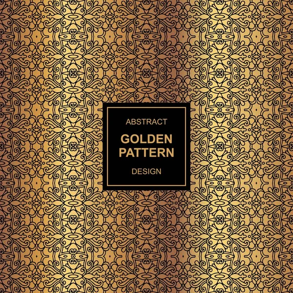 Abstract Golden Pattern Maya Design — Stock Photo, Image