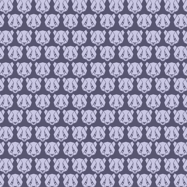 팬더 패턴 디자인 배경 — 스톡 벡터