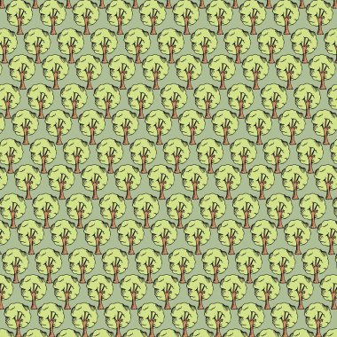 Arka plan desenleri ile ağaç çizmek