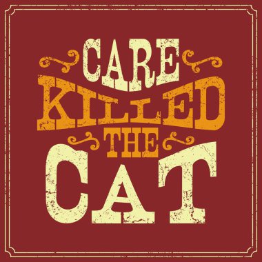 Tipografi tasarım İngilizce söyleyerek Vintage tarzı