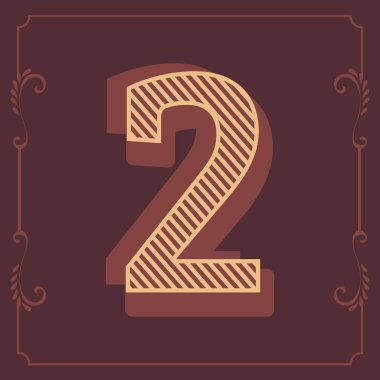 Mektup çekici vintage vektör tasarım çizgileri alfabesi