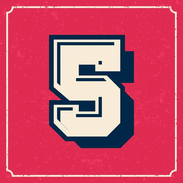 College cheerleader style amerikanisch vintage font — Stockvektor