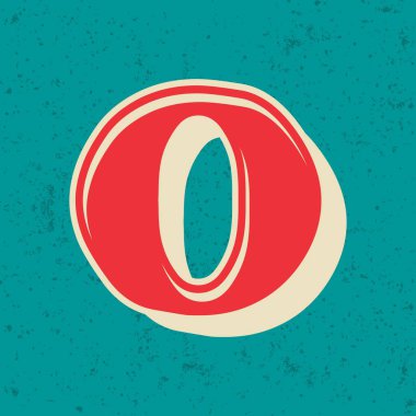 Vintage kalın vektör tasarım alfabesi