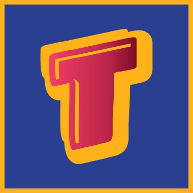 Alfabe tasarım vektör toplama el işi