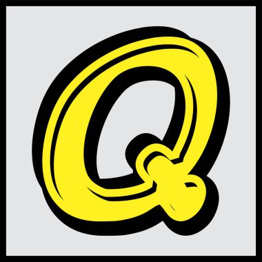 Alfabe tasarım vektör toplama el işi