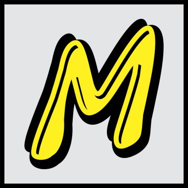 Alfabe tasarım vektör toplama el işi