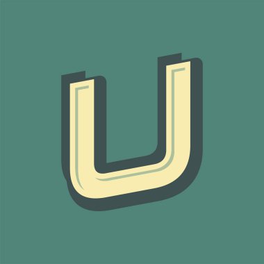 Alfabe tasarım vektör toplama el işi