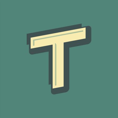 Alfabe tasarım vektör toplama el işi