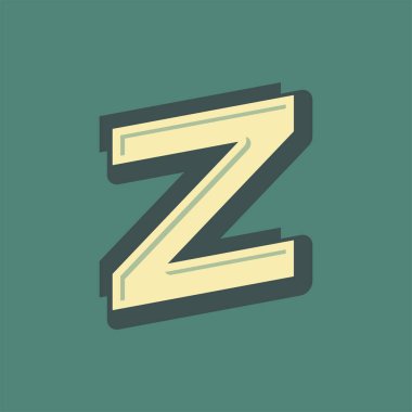 Alfabe tasarım vektör toplama el işi