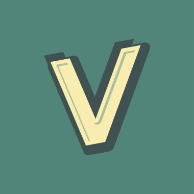 Alfabe tasarım vektör toplama el işi