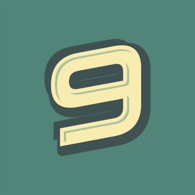 Alfabe tasarım vektör toplama el işi