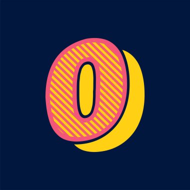 Alfabe tasarım vektör toplama el işi