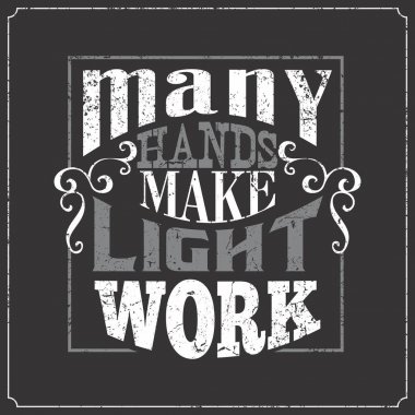 Çekici vintage Caligraphic İngilizce söyleyerek 