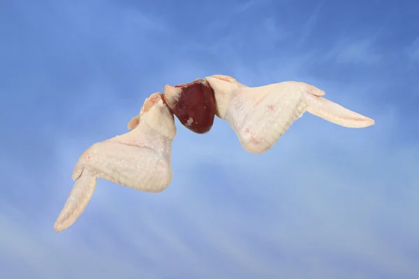 ปีกไก่และหัวใจ — ภาพถ่ายสต็อก