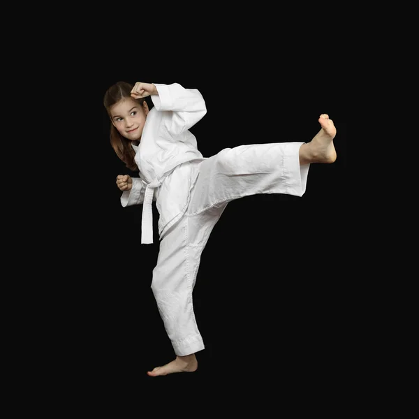 Dziewczyna młoda karate — Zdjęcie stockowe